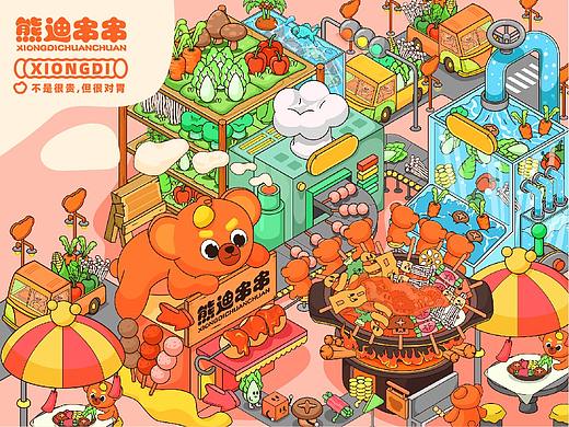 熊迪IP设计丨餐饮设计丨盲盒设计