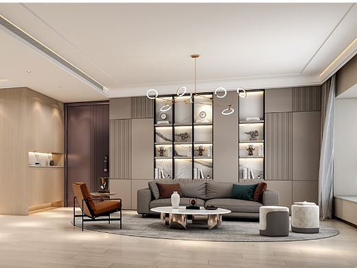 深圳装修 | 中信红树湾207m²现代简约风,温暖明亮的家