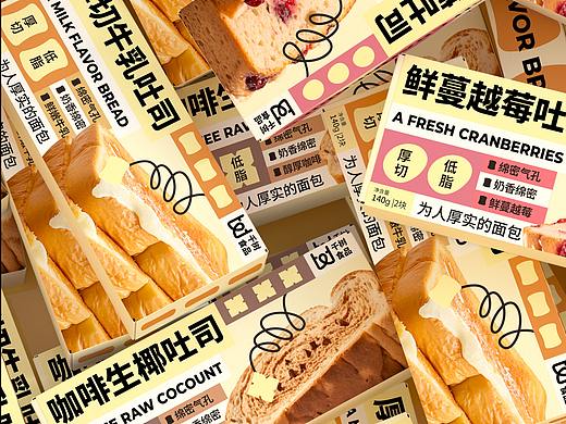 千树 厚切吐司面包 包装设计