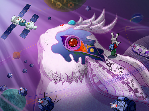 兔子保衛(wèi)隊（個人主頁-ZNjEwMTY2OTY=） - 兒童插畫 - 站酷設計師在下毛毛雨88原創(chuàng)素材 - 站酷ZCOOL