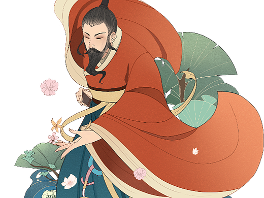 屈原插画