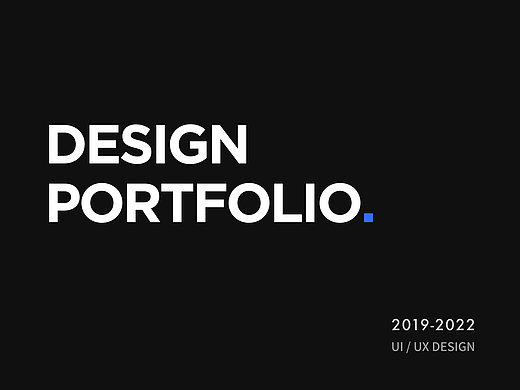 2019~2022 | 作品集