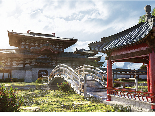 中式建筑场景概念设计