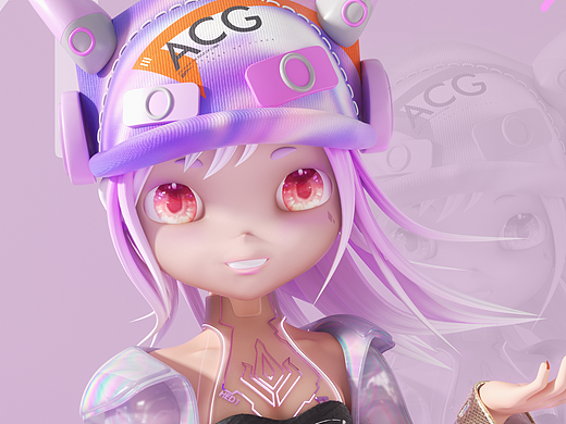 赛博女孩（个人主页-ZNjQ0ODE4Njg=） - IP形象 - 站酷设计师806248255原创素材 - 站酷ZCOOL