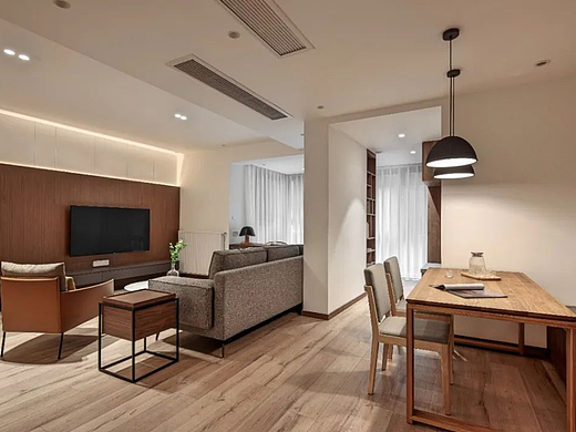 130㎡旧房改造，阳台纳入客餐厅，Get闹市中的悠然居所