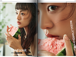 西瓜味的夏天 日系杂志写真