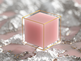 粉色方块C4D练习作品