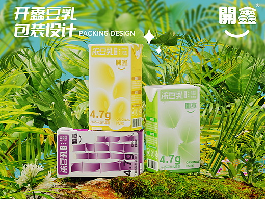 開鑫浓豆乳包装设计