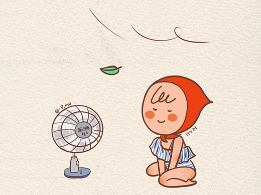 大暑（个人主页-ZNjA0OTg4MDA=） - 商业插画 - 站酷设计师一只xw原创素材 - 站酷ZCOOL