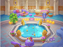 休闲游戏场景 家装 室内场景