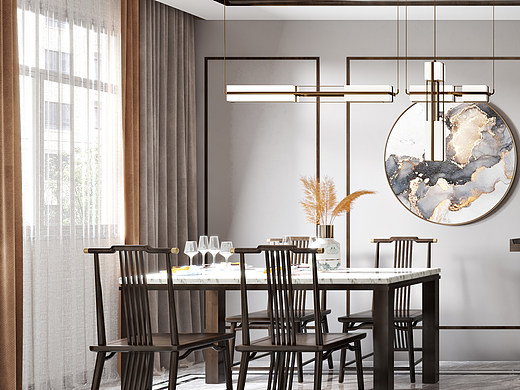 新中风格客餐厅