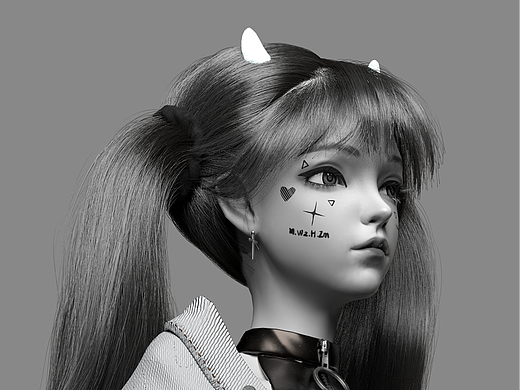 讓人看了就想摸的雙馬尾（個(gè)人主頁(yè)-ZNjU2NjI0MDg=） - 人物/生物 - 站酷設(shè)計(jì)師小鴨子555原創(chuàng)素材 - 站酷ZCOOL