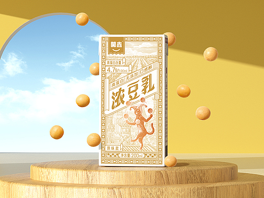 開鑫浓豆乳包装设计丨豆豆奇幻记