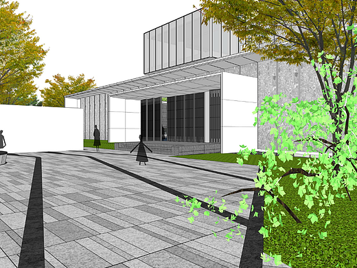 旭辉藏珑府示范区景观SU模型下载