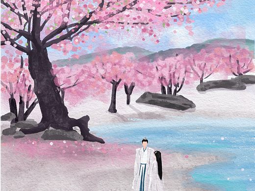 古風插畫·長相思（個人主頁-ZNjY0OTk1ODg=） - 創(chuàng)作習作 - 站酷設計師日胖叁斤原創(chuàng)素材 - 站酷ZCOOL