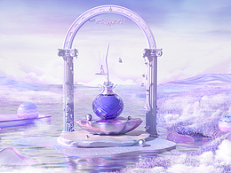 C4D超现实场景渲染+ps后期