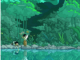 原创插画 | 前往森林的我,与来自深林的龙