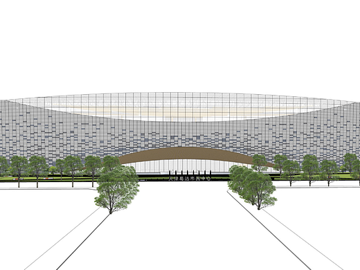 天津葛沽市民中心SU模型下载