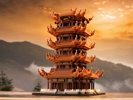 黄鹤楼微颗粒积木