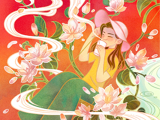 花与茶