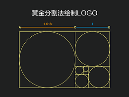 黄金分割法绘制logo