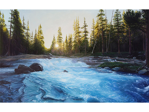 [丙烯画]时间的风景系列一。素材选自纪录片时间的风景