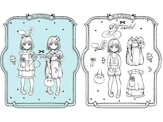 原创 纸娃娃 换装贴纸