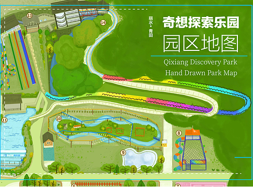 「手绘地图」青田奇想探索乐园