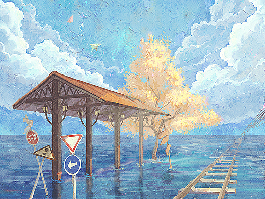 远海车站（个人主页-ZNjMxNDQ1NDQ=） - 创作习作 - 站酷设计师oooOMOooo原创素材 - 站酷ZCOOL