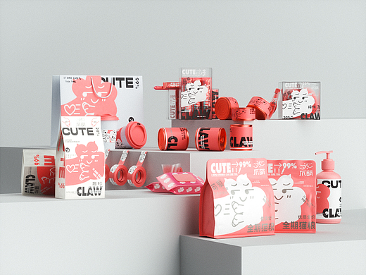 CLAW CUTE爪萌品牌全案丨品牌策划/LOGO/VI/包装