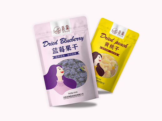 觅果品牌果干包装设计