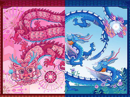 龙主题插画
