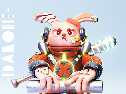 《士气兔兔》 “诞生记” —— 2022年12月最后一肝~~（个人主页-ZNjM0OTQ5NTI=） - 人物/生物 - 站酷设计师番茄蛋蛋糖原创素材 - 站酷ZCOOL