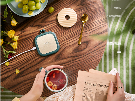 小熊电热杯垫【匡目视觉】