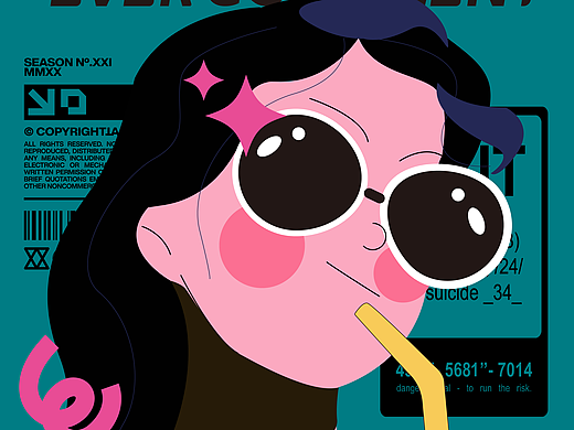 精致女孩系列扁平头像
