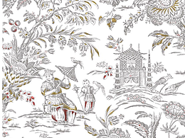 板绘 工笔画 背景墙刺绣