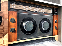 收音机彩绘装置，景观彩绘