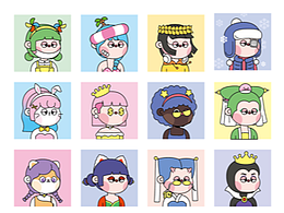 《盤(pán)盤(pán)妹兒》頭像系列