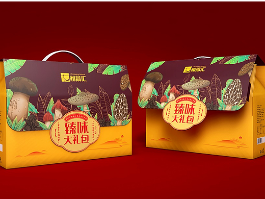 箱盒汇  | ：“臻味”干货大礼包包装设计