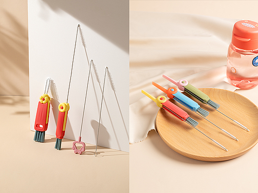 【产品拍摄】儿童水杯刷 / 乳牙牙刷