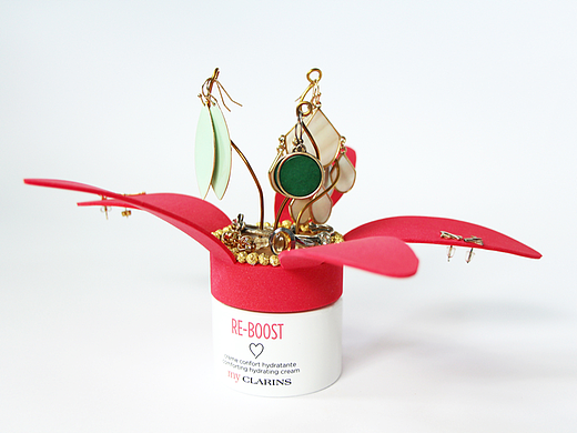 My CLARINS 空瓶改造首饰收纳