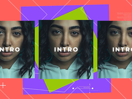 PR模板 | 多彩醒目设计大文本字幕标题介绍音乐博客