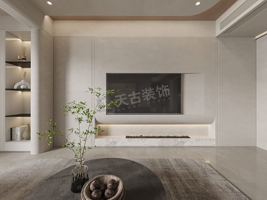 融创壹号院117平米户型装修,侘寂风格设计