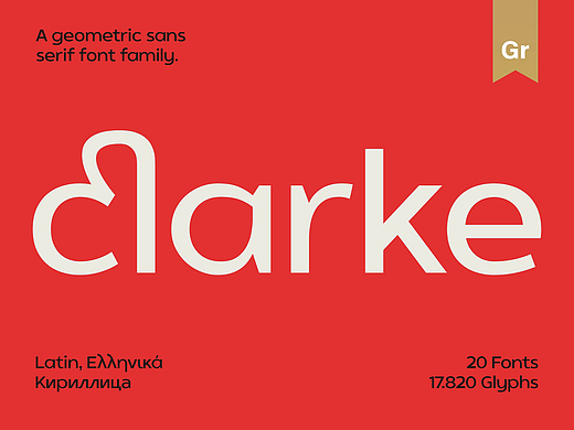 现代简约几何时尚画册封面标题无衬线英文字体家族