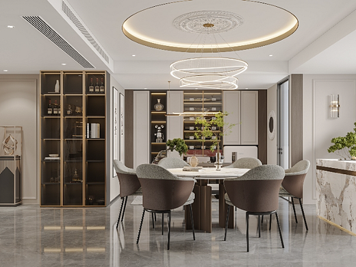 现代轻奢风格大平层