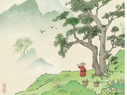 山水插画