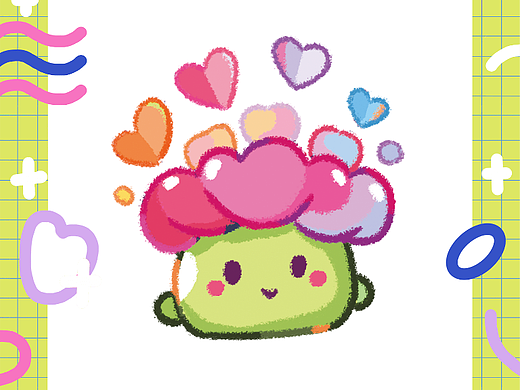 可可爱爱的彩虹世界（个人主页-ZNjYzNzg5ODQ=） - 创作习作 - 站酷设计师爱笨豆原创素材 - 站酷ZCOOL