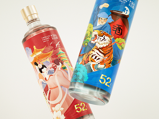 酒 | 包装插画-渲染练习