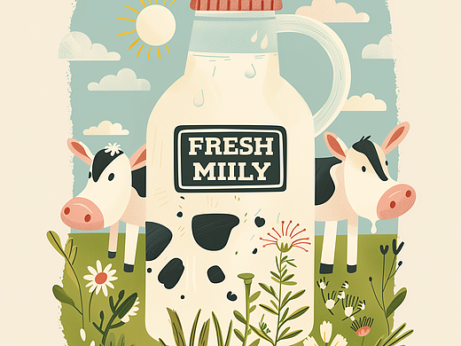 《miily milk》mii鲜奶IP概念设计
