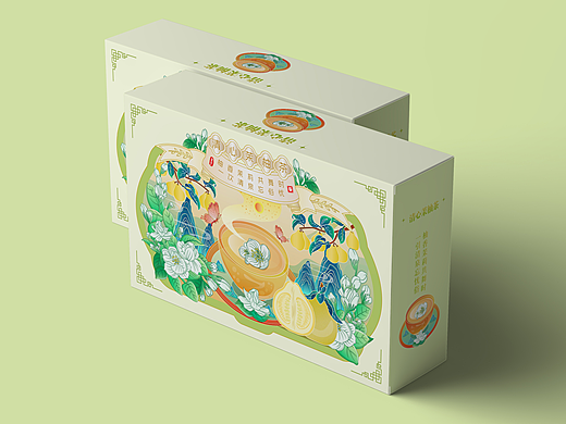 品牌设计—中国风饮品插画整体设计与宣传包装延展